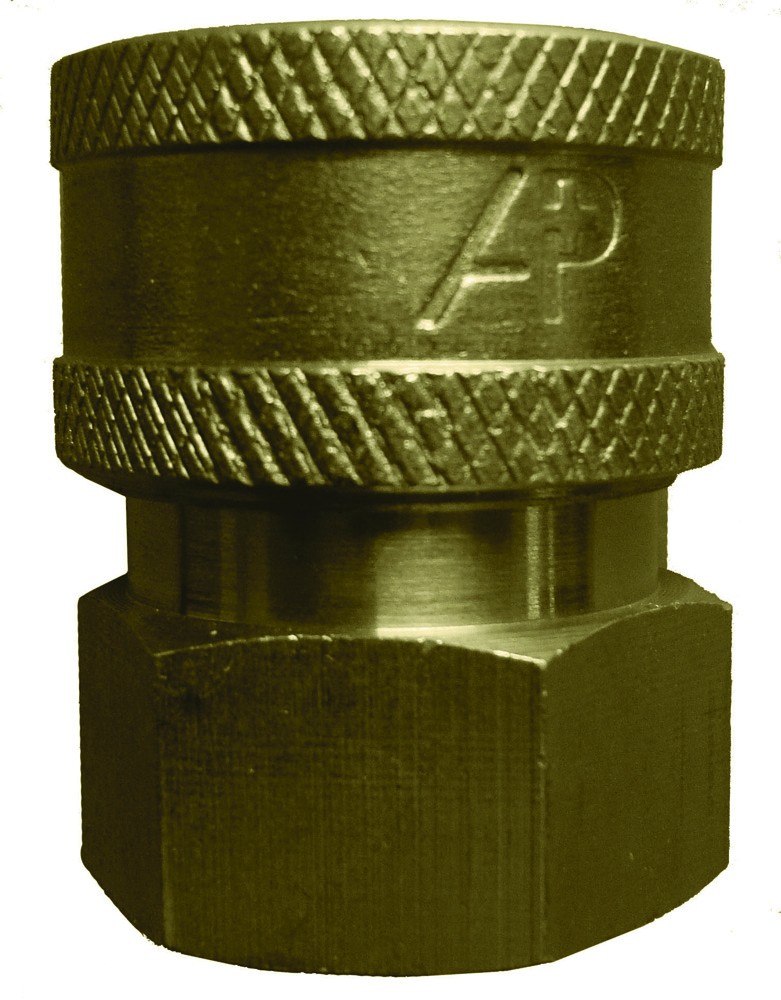 Coupler, 3/8" Female, Brass, A+ Coupler, 3/8" Female, Brass, A+